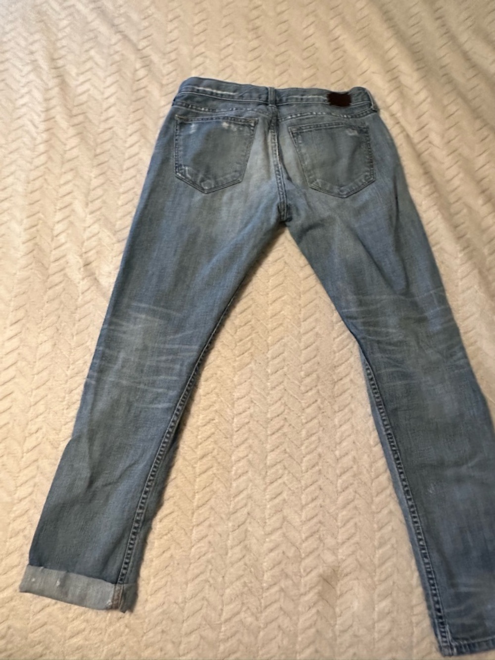 Banana Republic Women's Straight Leg Loose Fit Distressed Jeans size 27